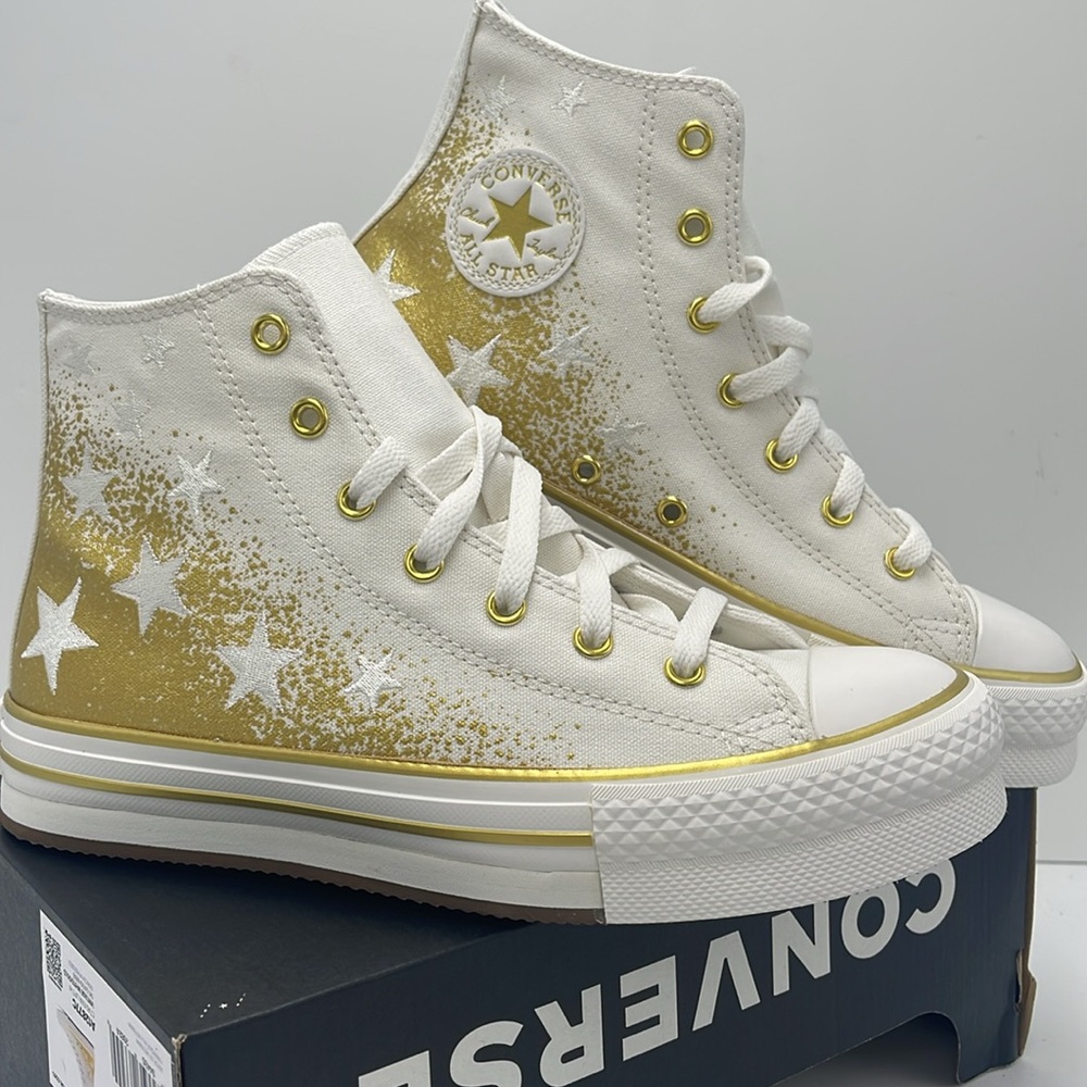 Converse WMNS High-Top Sneakers A12877C
CTAS EVA LIFT HI
VINTAGE WHITE/GOLD - Picture 7 of 16